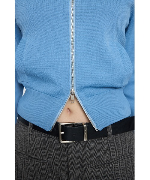 MOUSSY（マウジー）の「【EC限定】KNIT トラックジャケット（ジャージ・レディース・オフホワイト/ライトブルー/ネイビー・FREE）」の20枚目の写真