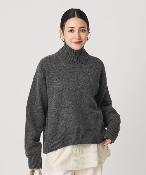 ウールカシミヤ アクアタートルネックニット（ニット/セーター