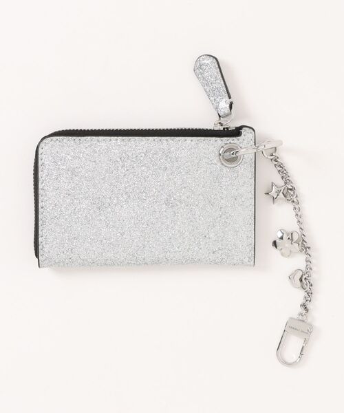 MARC JACOBS（マークジェイコブス）の「THE COIN PURSE BAG CHARM/ザ コーテッド グリッター エブリデイ トップジップ チャーム ウォレット（財布・レディース・シルバー系その他・ONE SIZE）」の5枚目の写真