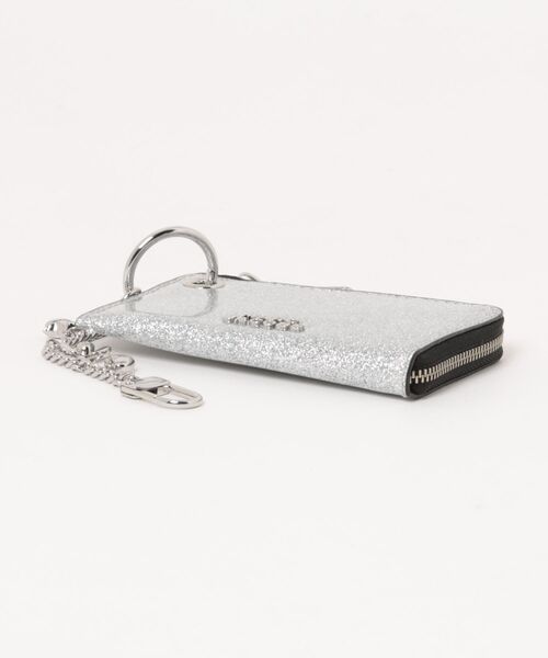 MARC JACOBS（マークジェイコブス）の「THE COIN PURSE BAG CHARM/ザ コーテッド グリッター エブリデイ トップジップ チャーム ウォレット（財布・レディース・シルバー系その他・ONE SIZE）」の6枚目の写真