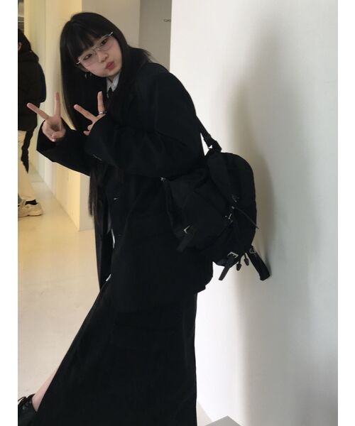 AVANDRESS(アバンドレス )の「Evelyn Long Denim Skirt COTTON BLACK(スカート・レディース・ブラック・SMALL)」の9枚目の写真