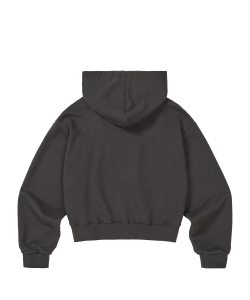 ILLIGO（イリゴ）の「フレイドストリングフードジップアップチャコール（パーカー・レディース・その他・SMALL/MEDIUM）」の2枚目の写真