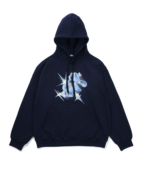 GAKKAI UNIONS(ガッカイユニオンズ)の「ログアウトフードパーカー ネイビー(パーカー・レディース・その他・X-LARGE/SMALL/MEDIUM/LARGE)」の2枚目の写真