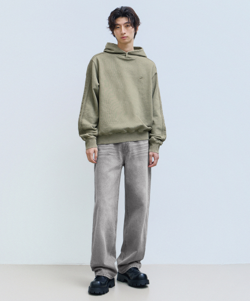 F.ILLUMINATE(フィルミネイト)の「ワイドテーパードデニムパンツ-ブラック(デニムパンツ・レディース・その他・SMALL/MEDIUM/LARGE)」の5枚目の写真