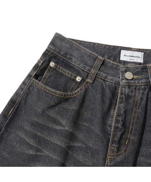 F.ILLUMINATE(フィルミネイト)の「ワイドテーパードデニムパンツ-ブラック(デニムパンツ・レディース・その他・SMALL/MEDIUM/LARGE)」の8枚目の写真