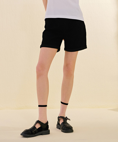 CHASECULT(チェイスカルト)の「レディースオールウエストバンドロールアップデニムパンツ-DCRG2672E03(その他パンツ・レディース・ブラック・67/70/76)」の2枚目の写真