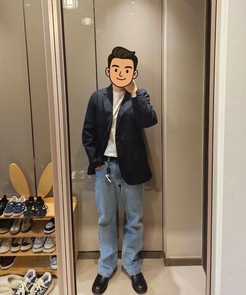 MUSINSA STANDARD（ムシンサスタンダード）の「[シティワーカーズ] テーパードコットンパンツ [ネイビー]（その他パンツ・メンズ・その他・40/38/42/36/27/28/29/34/32/30/31/33/26）」の10枚目の写真