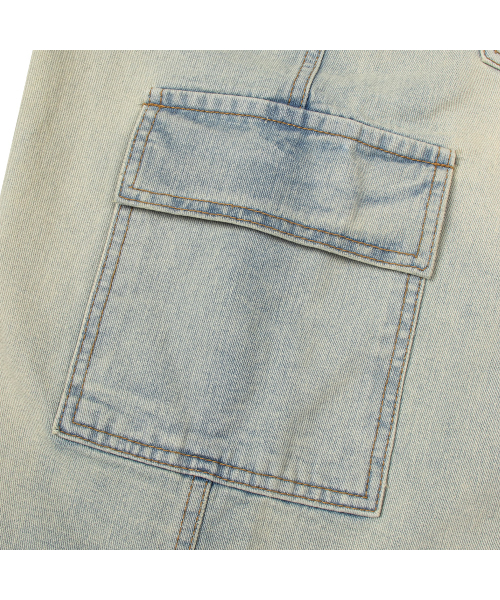 MOAA(モア)の「ライトブルー バミューダ カーゴパンツ(その他パンツ・レディース・その他・SMALL/MEDIUM)」の4枚目の写真