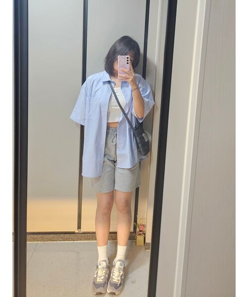 MUSINSA STANDARD WOMAN（ムシンサスタンダードウーマン）の「ウィメンズクロップタンクトップ[ホワイト]（Tシャツ/カットソー・レディース・その他・SMALL/MEDIUM/LARGE/X-SMALL）」の9枚目の写真