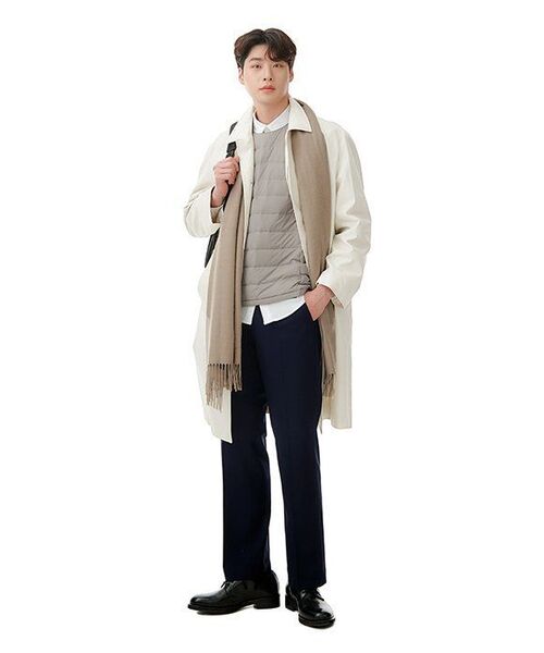 MUSINSA STANDARD（ムシンサスタンダード）の「セミワイド隠しバンディングスラックス[ネイビー]（スラックス・メンズ・その他・42/30/31/26/27/28/29/34/40/38/36/32/33）」の9枚目の写真
