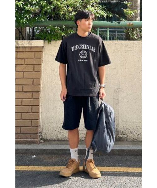THE GREEN LAB（ザグリーンラボ）の「バスティグラフィック半袖Tシャツ[ブラック]（Tシャツ/カットソー・メンズ・その他・SMALL/MEDIUM/LARGE/X-LARGE）」の6枚目の写真