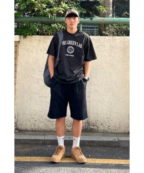 THE GREEN LAB（ザグリーンラボ）の「バスティグラフィック半袖Tシャツ[ブラック]（Tシャツ/カットソー・メンズ・その他・SMALL/MEDIUM/LARGE/X-LARGE）」の7枚目の写真