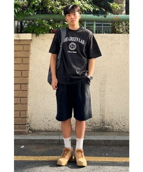 THE GREEN LAB（ザグリーンラボ）の「バスティグラフィック半袖Tシャツ[ブラック]（Tシャツ/カットソー・メンズ・その他・SMALL/MEDIUM/LARGE/X-LARGE）」の11枚目の写真