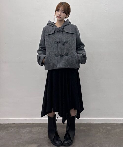 LUVISTRUE（ラヴイズトゥルー）の「GT HOOD DUFFLE COAT(GRAY)（トレンチコート・レディース・その他・FREE）」の3枚目の写真