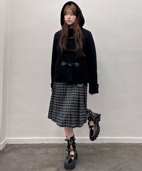 LUVISTRUE（ラヴイズトゥルー）の「GT HOOD DUFFLE COAT(GRAY)（トレンチコート・レディース・その他・FREE）」の2枚目の写真