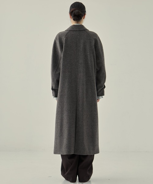 STUDIOUS/ステュディオス】Stand Collar Wool Coat/スタンドカラー