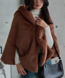 KOBE LETTUCE | ファーケープマント(その他アウター)