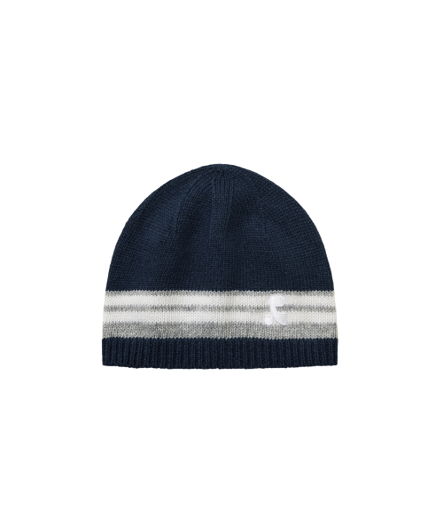 Rest&Recreation(レストアンドレクリエーション)の「LINE COLORATION BEANIE - NAVY(ニットキャップ/ビーニー・レディース・その他・ONE)」の1枚目の写真