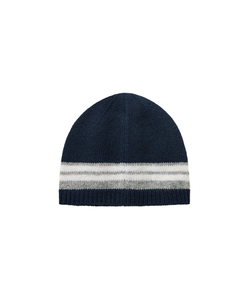 Rest&Recreation(レストアンドレクリエーション)の「LINE COLORATION BEANIE - NAVY(ニットキャップ/ビーニー・レディース・その他・ONE)」の2枚目の写真