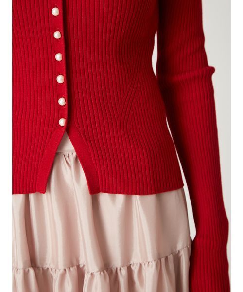 リブカーディガンティアードスカートセットアップ（ワンピース）｜FRAY