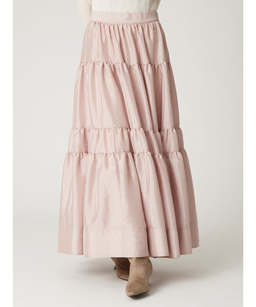 リブカーディガンティアードスカートセットアップ（ワンピース）｜FRAY