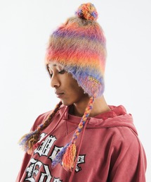 WOKE EDGE（ウォークエッジ）の「ニットキャップ｜Gradation Mohair Pilot Cap｜WOKE EDGE（ニットキャップ/ビーニー）」