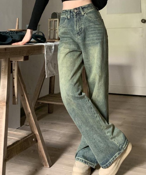 SallyLunn(サリーラン)の「ワイドルーズデニムウォッシュパンツ(デニムパンツ・レディース・ブルー・X-LARGE/LARGE/MEDIUM)」の8枚目の写真