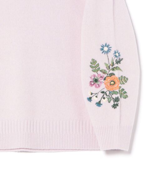 セール】ヒメツバキ刺繍メリノウールニットプルオーバー（ニット