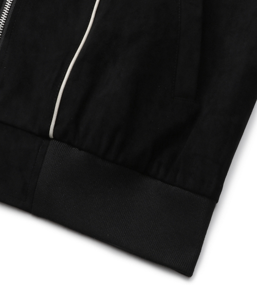 CONNECT KINLOCH(コネクトキンロック)の「シンセティックレザーパイピングブルゾンジャケット(ブラック)(ブルゾン・メンズ・その他・MEDIUM/LARGE/X-LARGE)」の6枚目の写真