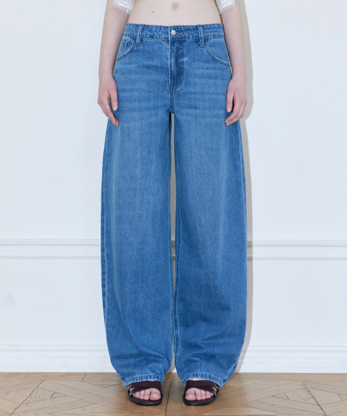 LADY VOLUME(レディーボリューム)の「リリーワイドジーンズ(デニムパンツ・レディース・その他・MEDIUM/LARGE/SMALL)」の2枚目の写真