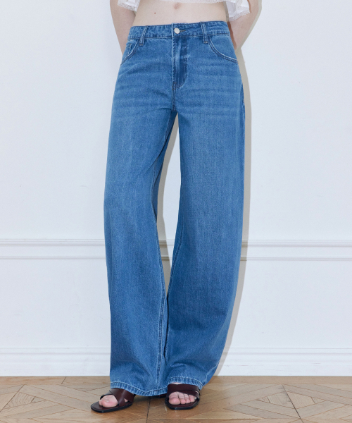 LADY VOLUME(レディーボリューム)の「リリーワイドジーンズ(デニムパンツ・レディース・その他・MEDIUM/LARGE/SMALL)」の3枚目の写真