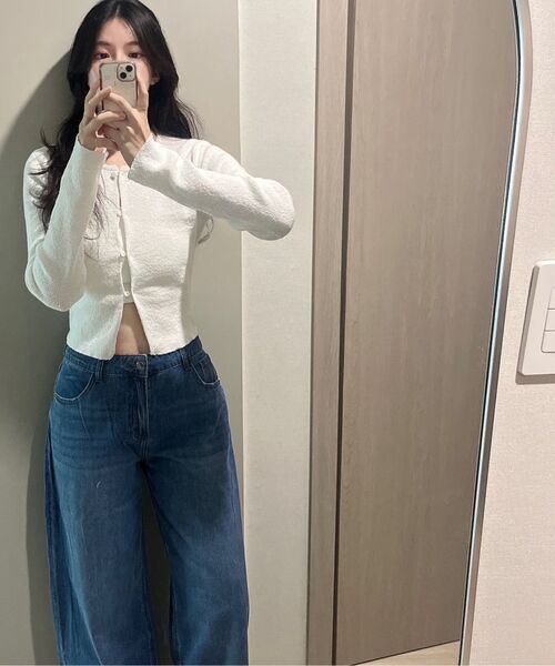 LADY VOLUME(レディーボリューム)の「リリーワイドジーンズ(デニムパンツ・レディース・その他・MEDIUM/LARGE/SMALL)」の9枚目の写真