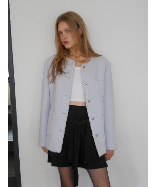 ETMON(エトモン)の「Knotted Frill Mini Skirt, Black(スカート・レディース・その他・F)」の3枚目の写真