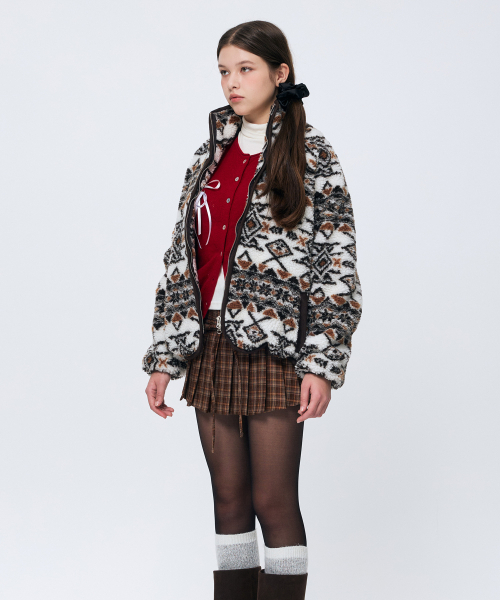 ARI(アリ)の「NORDEN FLEECE JACKET / BROWN(その他アウター・レディース・ブラウン・FREE)」の2枚目の写真