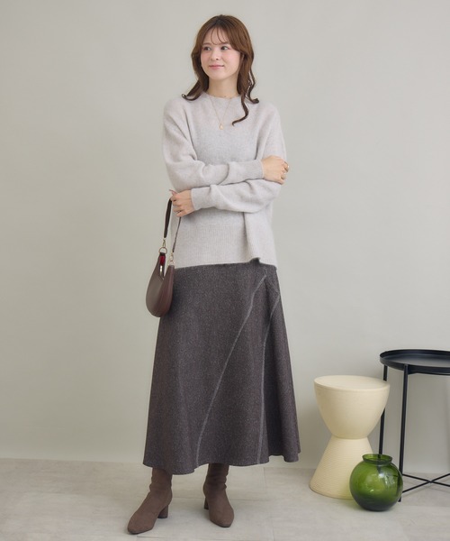 KATHARINE ROSS(キャサリンロス)の「【KATHARINE ROSS】フリンジフレアスカート(スカート・レディース・ブラック/ブラウン・FREE)」の5枚目の写真