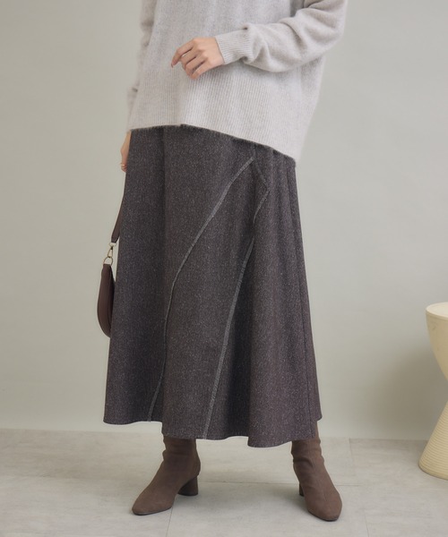 KATHARINE ROSS(キャサリンロス)の「【KATHARINE ROSS】フリンジフレアスカート(スカート・レディース・ブラック/ブラウン・FREE)」の7枚目の写真