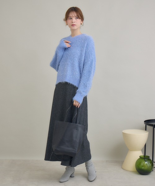 KATHARINE ROSS(キャサリンロス)の「【KATHARINE ROSS】フリンジフレアスカート(スカート・レディース・ブラック/ブラウン・FREE)」の9枚目の写真