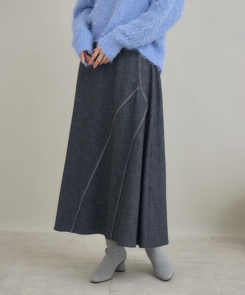 KATHARINE ROSS(キャサリンロス)の「【KATHARINE ROSS】フリンジフレアスカート(スカート・レディース・ブラック/ブラウン・FREE)」の12枚目の写真