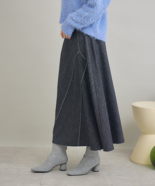 KATHARINE ROSS(キャサリンロス)の「【KATHARINE ROSS】フリンジフレアスカート(スカート・レディース・ブラック/ブラウン・FREE)」の13枚目の写真