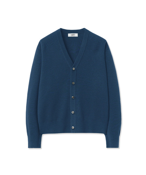 LMOOD(エルムード)の「オーディナリークロップカーディガン (3 COLOR)(カーディガン/ボレロ・メンズ・ネイビー/ライトブルー/スカイブルー・46/44/48/50/42)」の2枚目の写真