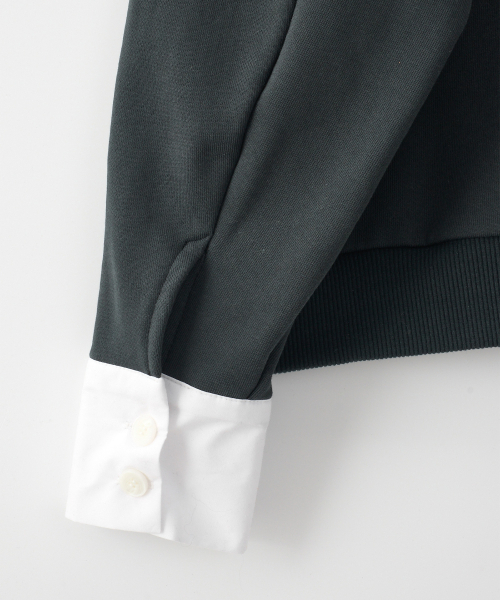 SALON DE YOHN（サロンドヨーン）の「Logo Book Club Cuffs Sweatshirt_ Charcoal（スウェット・レディース・その他・FREE）」の5枚目の写真
