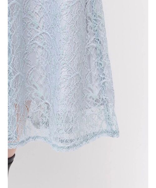 MERCURYDUO（マーキュリーデュオ）の「コードレースバックレースアップフレアスカート（スカート・レディース・ライトブルー/ブラック/オフホワイト・MEDIUM/SMALL）」の19枚目の写真