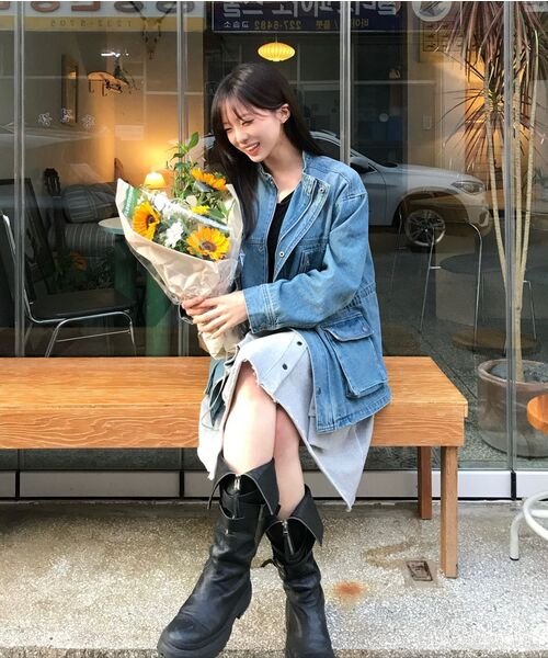 MILLO WOMEN（ミロウーマン）の「デニムオーバーワークジャケット[ブルー]（デニムジャケット・レディース・その他・SMALL/MEDIUM）」の9枚目の写真