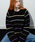 VLETI�i�u���b�e�B�j�́uStriped Coloration Knit (Black)�i�j�b�g/�Z�[�^�[�j�v�b�u���b�N