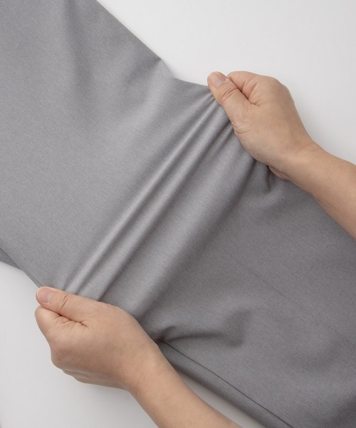 Honeys(ハニーズ)の「【ストレッチ・ウォッシャブル・イージーケア】センタープレスパンツ(股下72cm)(スラックス・レディース・ネイビー/ライトグレー系1/ブラック・L/LL/M/S/3L)」の22枚目の写真