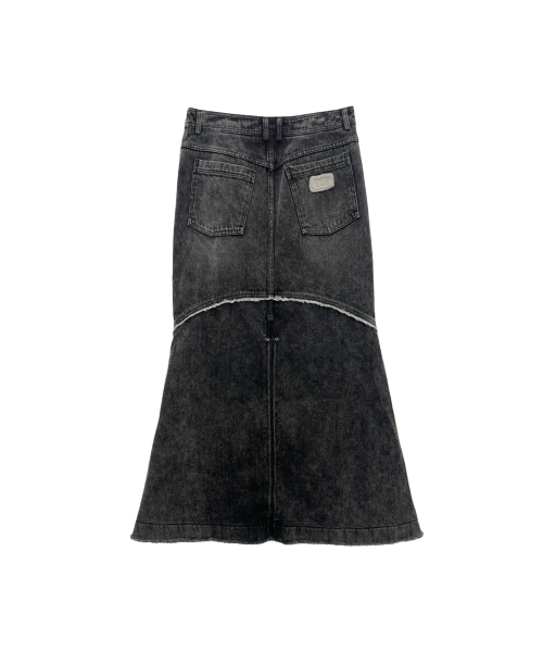 BLR(ビーエルアール)の「Denim Wide Long Skirt(スカート・レディース・ブラック・SMALL/MEDIUM/LARGE)」の3枚目の写真