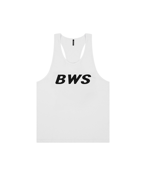 BARBELLWORKS(バーベルワークス)の「BWS LOGO TANKTOP(Tシャツ/カットソー・メンズ・ホワイト/ブラック・LARGE/X-LARGE)」の2枚目の写真