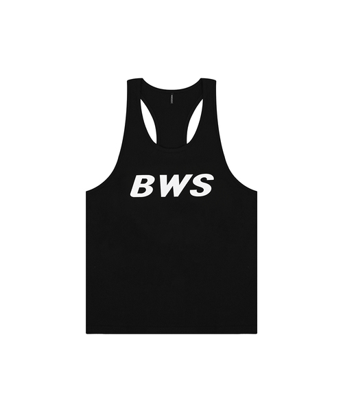 BARBELLWORKS(バーベルワークス)の「BWS LOGO TANKTOP(Tシャツ/カットソー・メンズ・ホワイト/ブラック・LARGE/X-LARGE)」の1枚目の写真