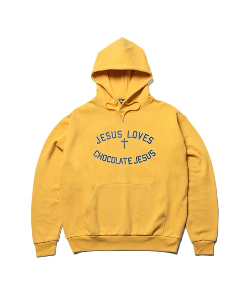 Chocolate Jesus (チョコレートジーザス )の「JESUS LOVES... HOODIE(パーカー・メンズ・イエロー/ブラウン/ブラック/アッシュ・X-LARGE/LARGE/MEDIUM/SMALL/XX-LARGE)」の4枚目の写真