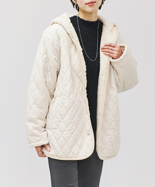 [美品] kissmark フード付きキルティングジャケット SSサイズ kissmark（キスマーク） レディース スノーボード ジャケット レディス